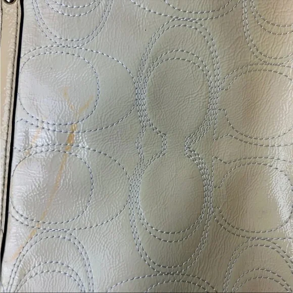 yellow coach purse- as is - Picture 6 of 12